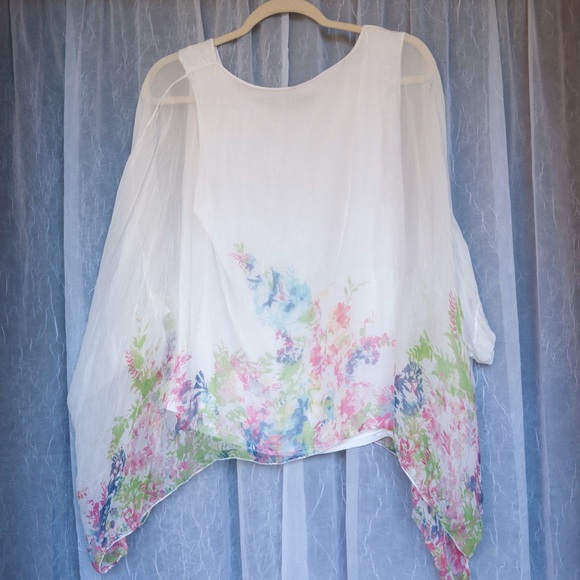Elena Baldi Flowery Blouse - Size S - Picture 2 of 7